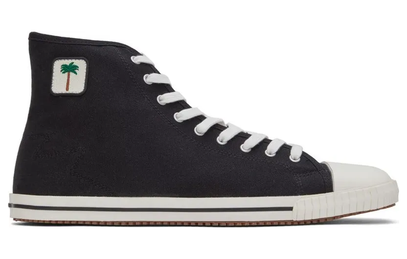 Palm Angels Black Vulcanized High Top Sneakers (PMIA075S22FAB0011001)