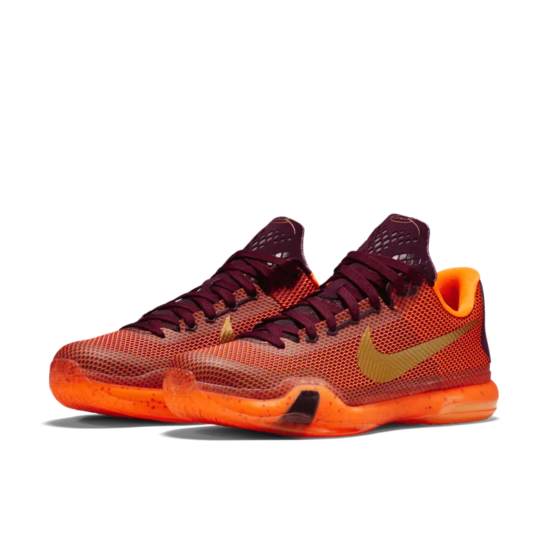 Nike Kobe 10 Silk Road Merlot/Metallic Gold-Villain Red-Total Orange (705317-676)
