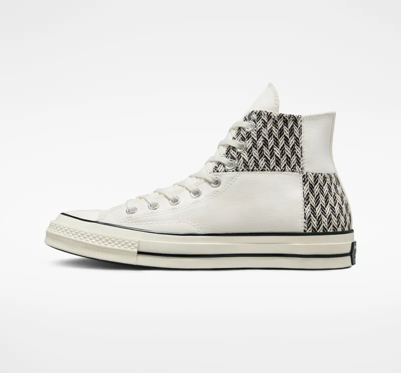Converse Chuck 70 Patchwork Herringbone Egret/White/Black