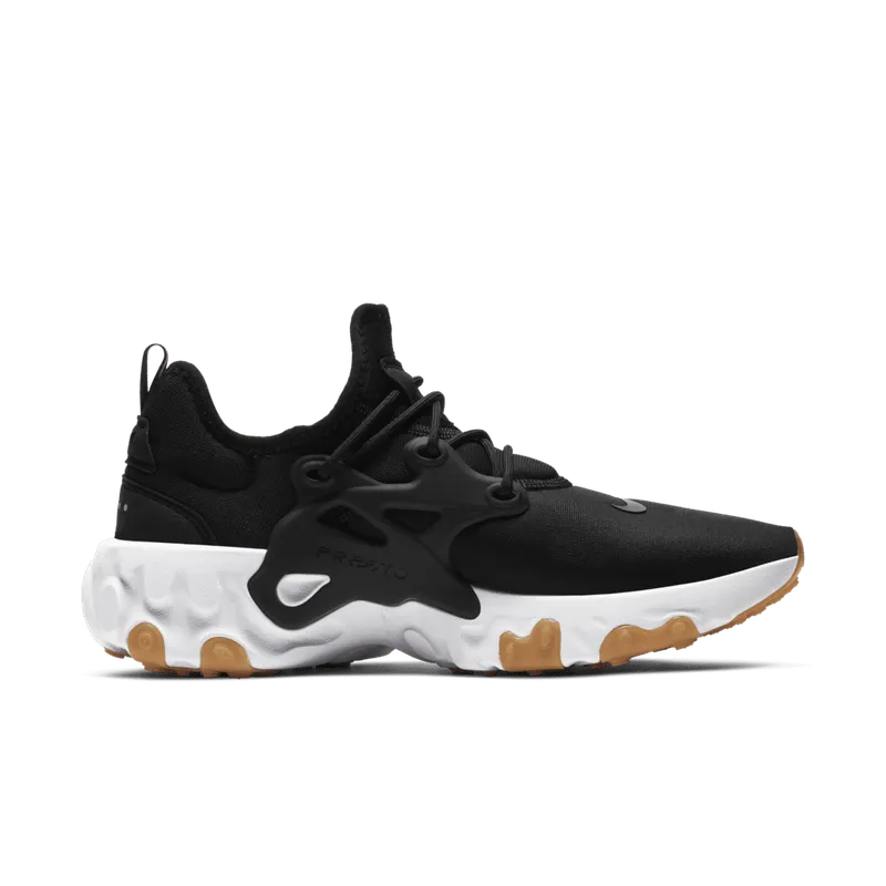 Nike Reacto Presto Black Black/White/Gum Light Brown (AV2605-007)