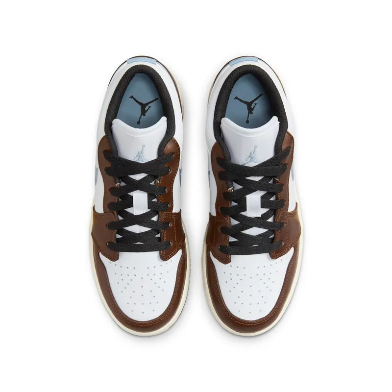 Air Jordan 1 Low GS “Brown White Blue” (FQ8156-142)