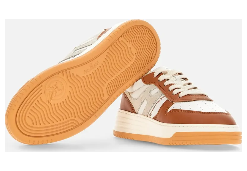 Sneakers Hogan H630 White Grey Brown (HXW6300EU50OIS641J) (4)