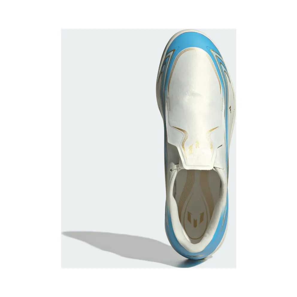 adidas F50 Messi League Turf Football “Ivory / Semi Blue Burst / Icey Blue” (IH1903)