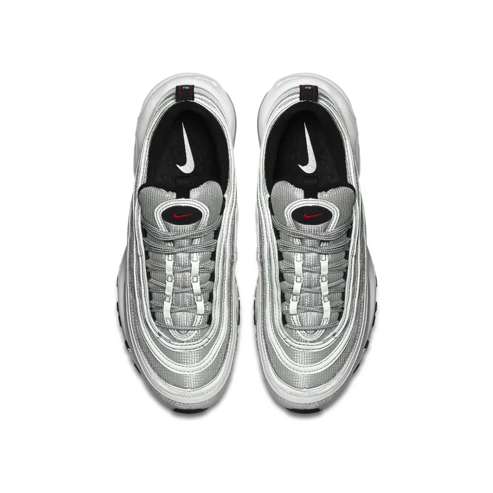 Nike Air Max 97 Silver Bullet 2016/2017 (W) Metallic Silver/Varsity Red-Black-White (885691-001)