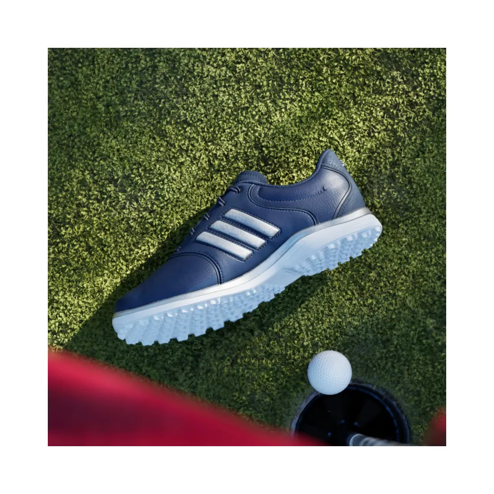 Adidas ALPHAFLEX ZOYSIA SPIKELESS Golf Shoes Collegiate Navy / Silver Metallic / Cloud White (JQ9244)