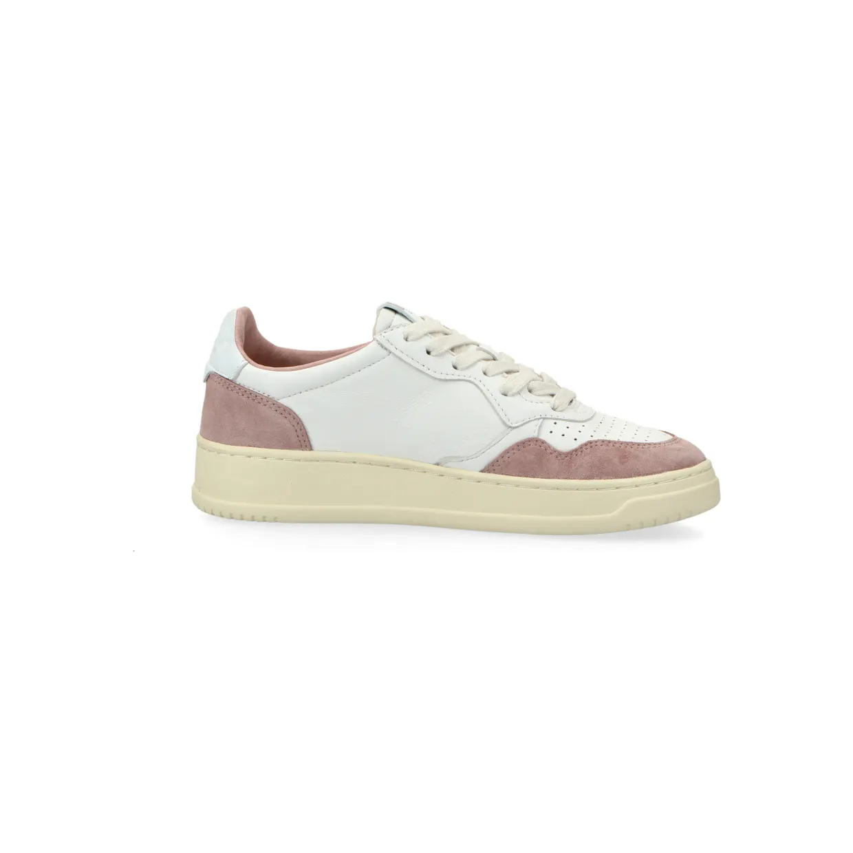 Autry Medalist Low W (goat / suede / white / nude) – AULWGS28 (3)