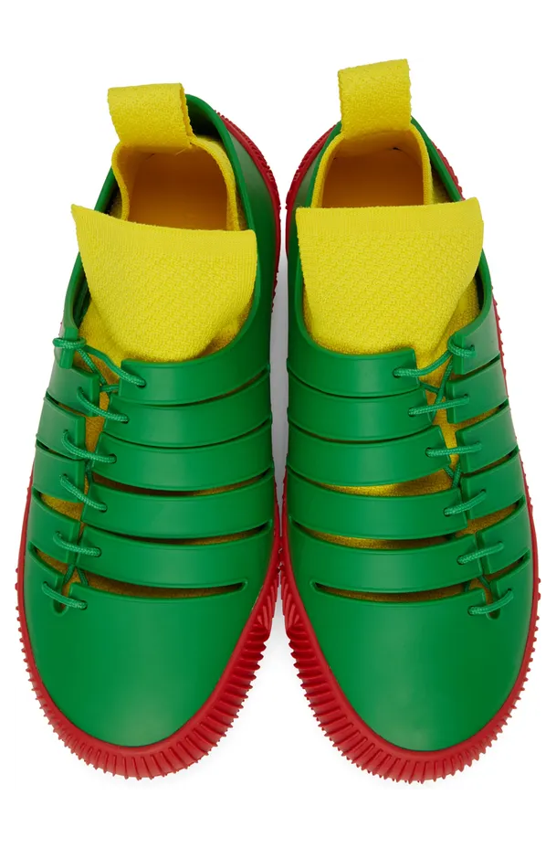 Bottega Veneta White Climber Sneakers (658725 V00P1) (5)