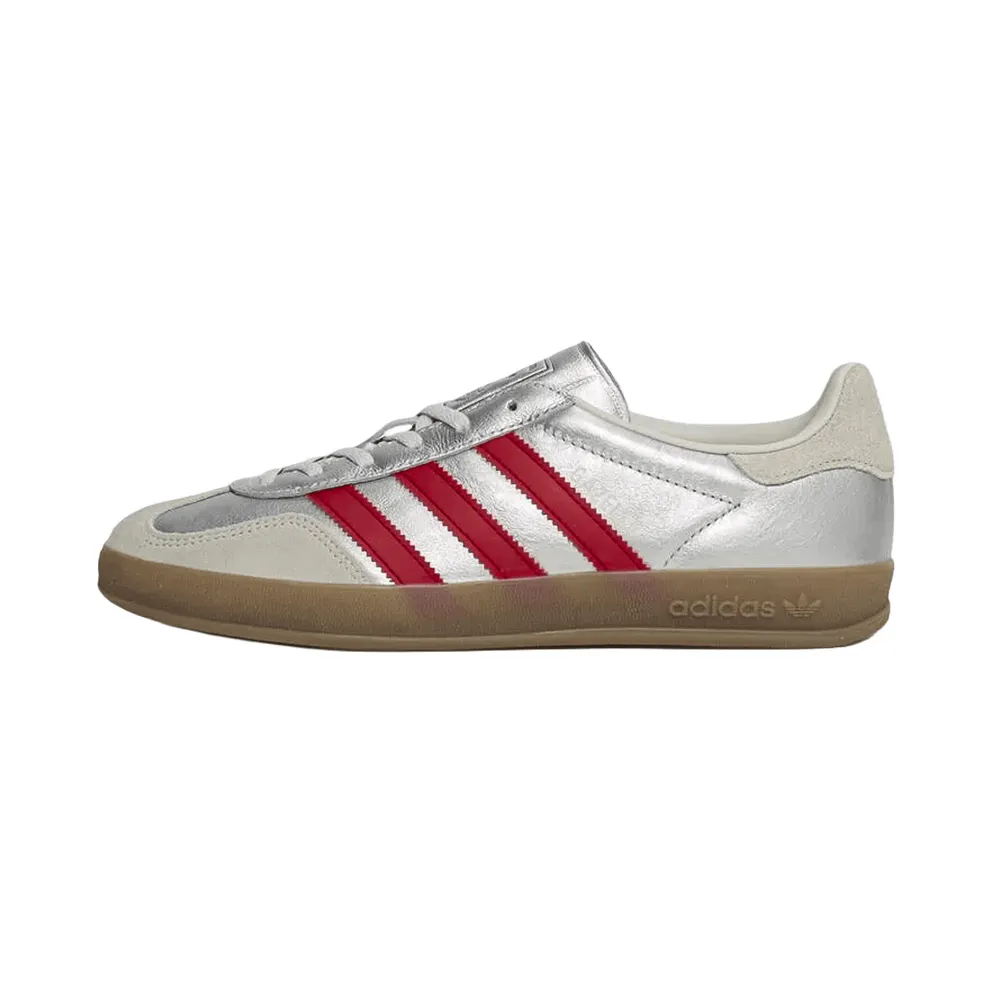 Adidas Gazelle Indoor Womens “Silver Metallic Better Scarlet” (JR2403)