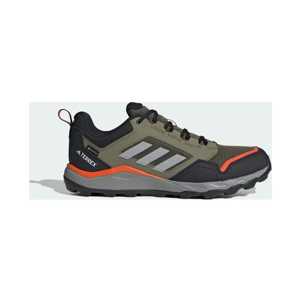 Adidas Tracerocker 2.0 GORE-TEX Trail Running Olive Strata / Charcoal Solid Grey / Semi Impact Orange (JI1305)