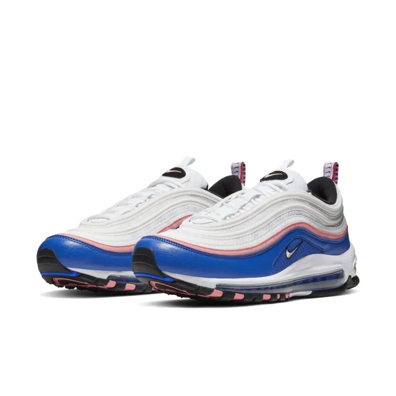 Nike Air Max 97 White Game Royal Pink Gaze White/Game Royal-Pink Gaze-Black (921826-107)