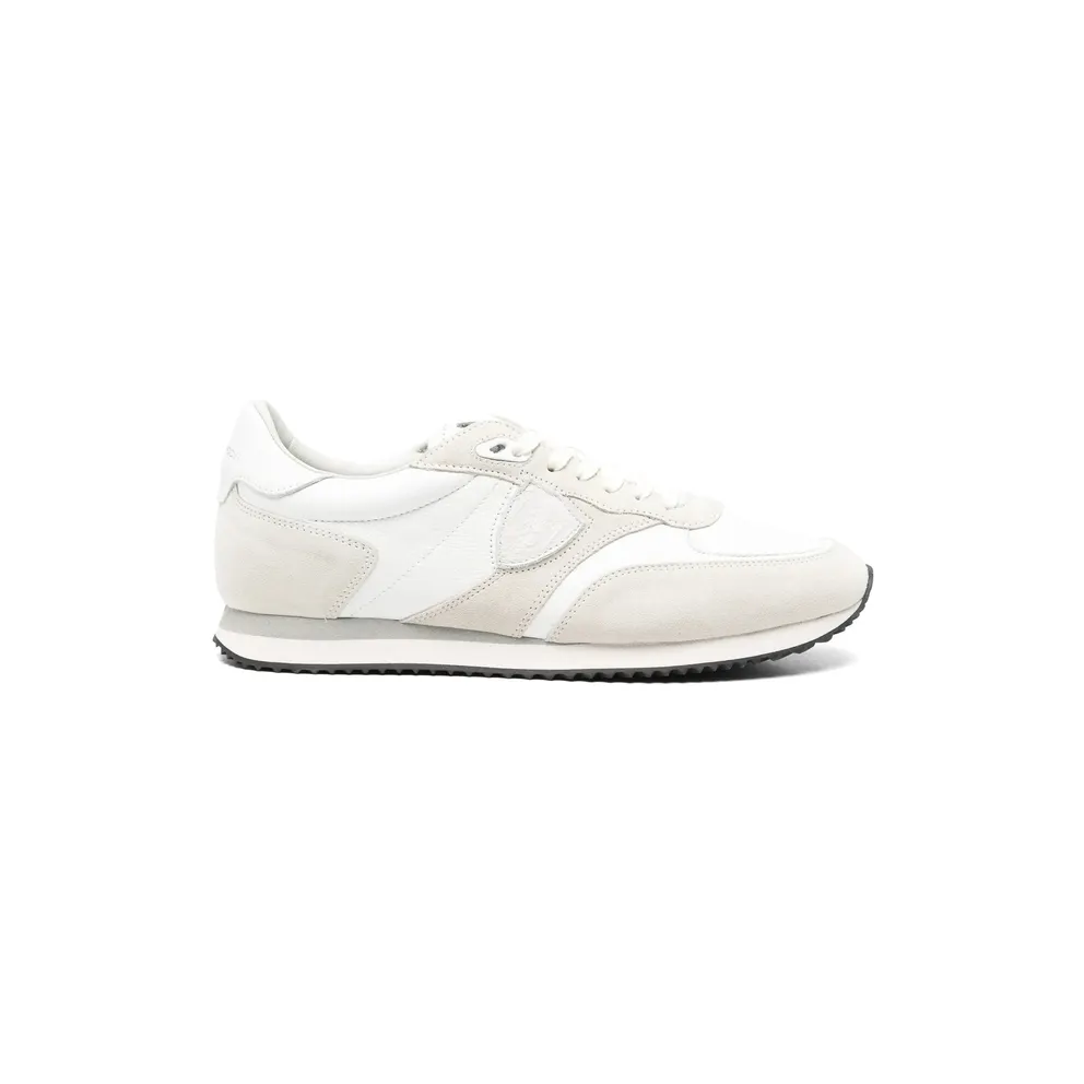 Philippe Model BLVille Panelled Logo-patch “White/Neutrals” (BVLU VD16)