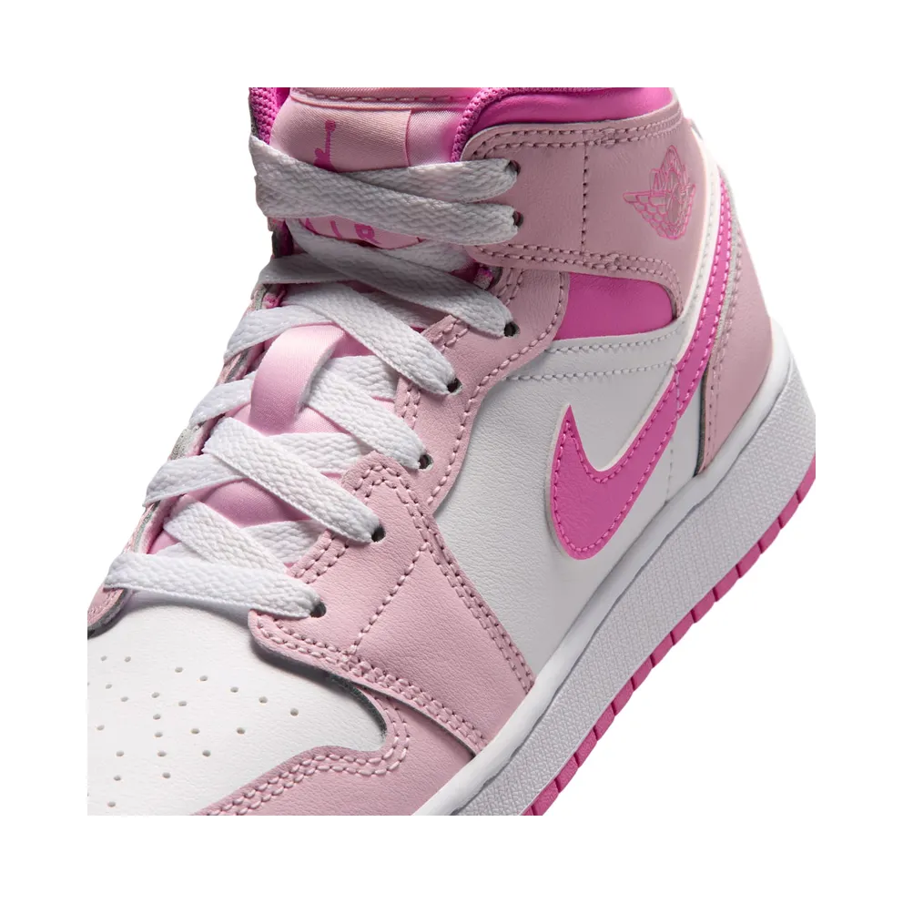 Nike Air Jordan 1 Mid “Pink Foam / China Rose / White” (DQ8423-601)