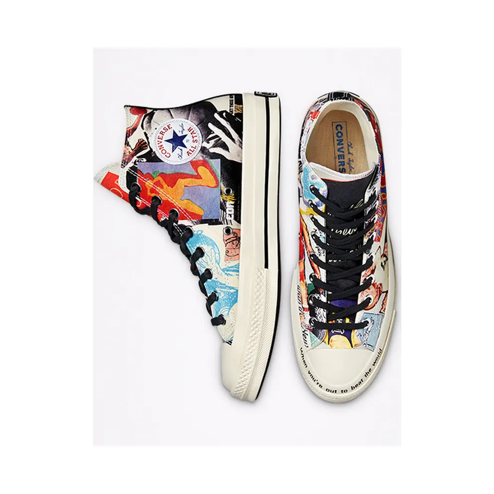 Converse Beat The World Chuck 70 High Top Egret/multi/Black (170680C)