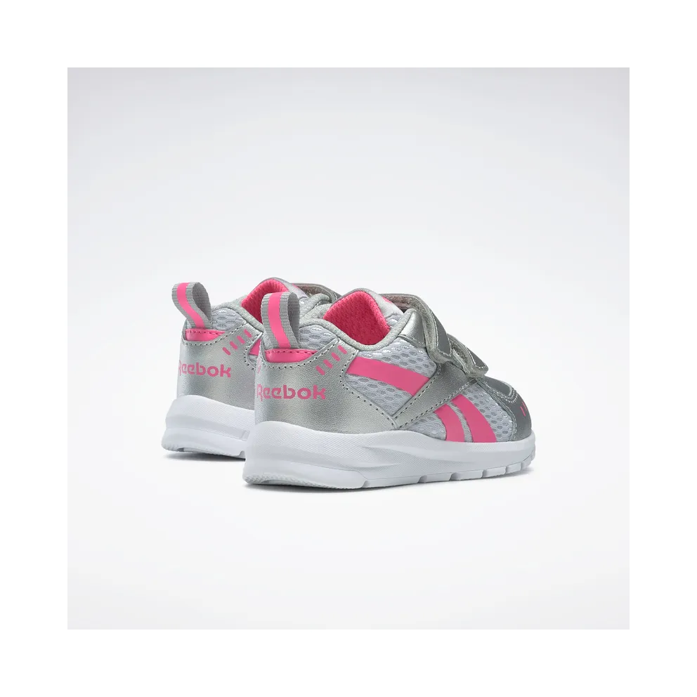 Reebok XT Sprinter Shoes Silver Metallic / Solar Pink / White