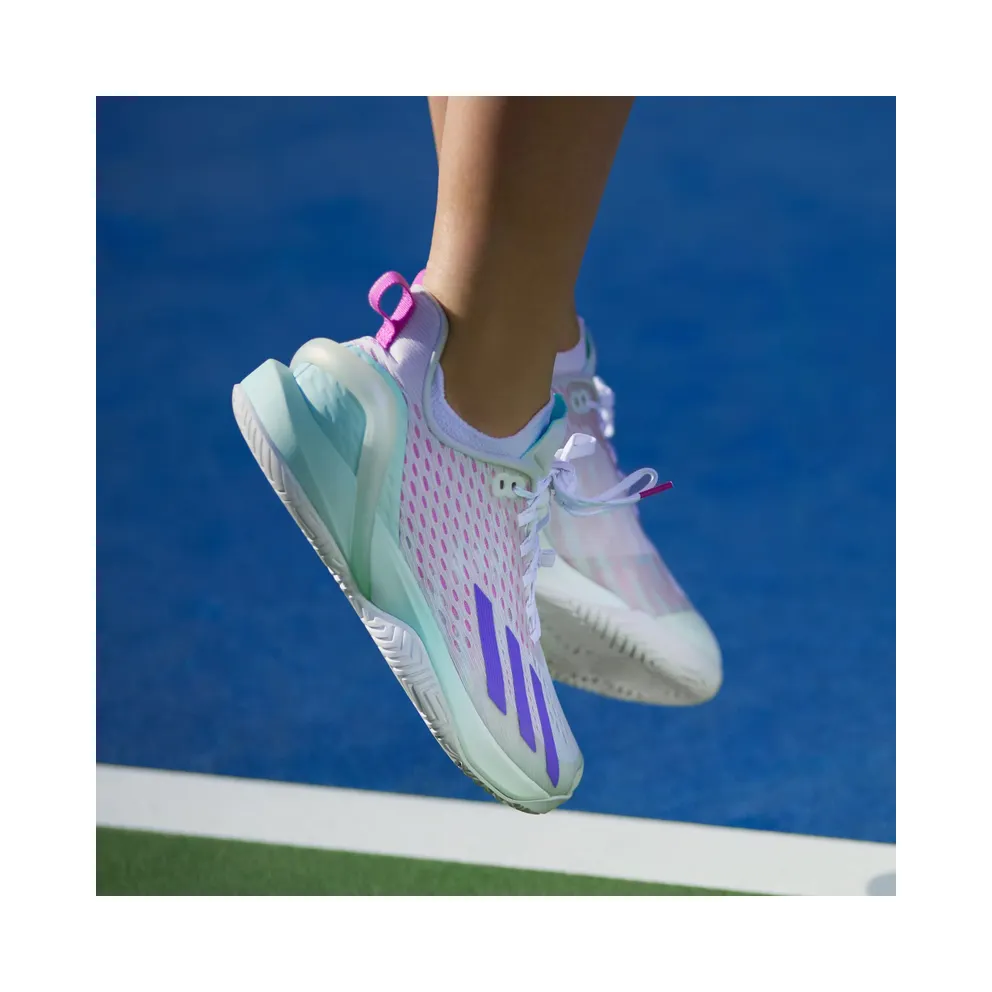 Adidas adizero Cybersonic Tennis Cloud White / Cobalt Blue / Semi Flash Aqua (ID8551)