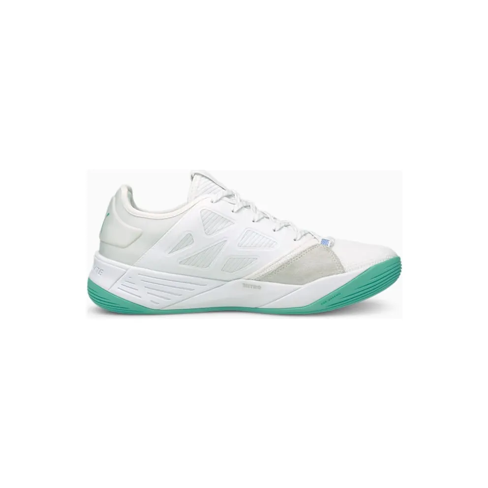 Puma Accelerate Turbo Nitro W+ Handballschuhe Weiß/Lila (106602-01)