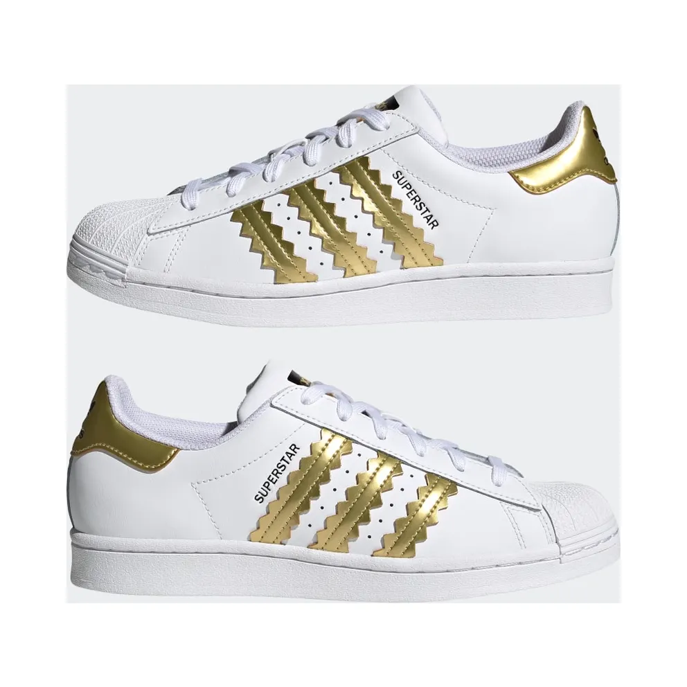 Adidas Superstar Cloud White / Matte Gold / Core Black (H03915)