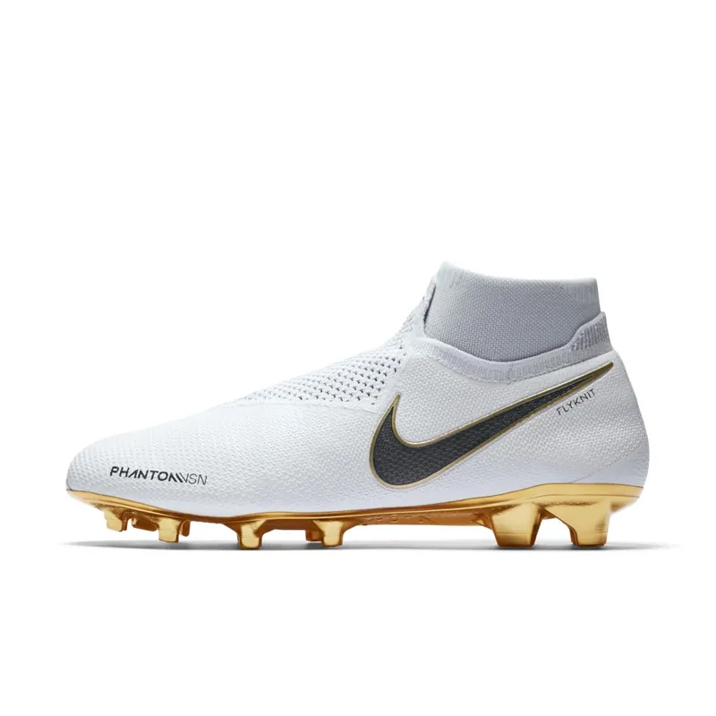 Nike Phantom Vision Elite DF FG White Metallic Gold White/Metallic Gold-Black (BQ0976-107)