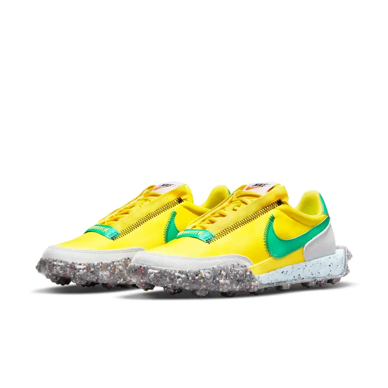 Nike Waffle Racer Crater Yellow 50% Sustainable Materials (CT1983-701)