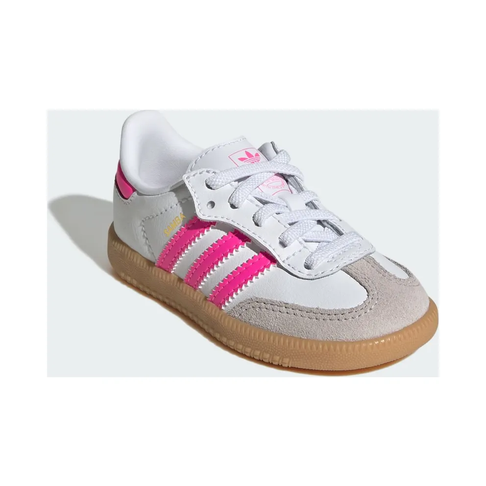 Adidas Samba OG Comfort Close Elastic Lace Kids Cloud White / Lucid Pink / Gum (JQ3188)