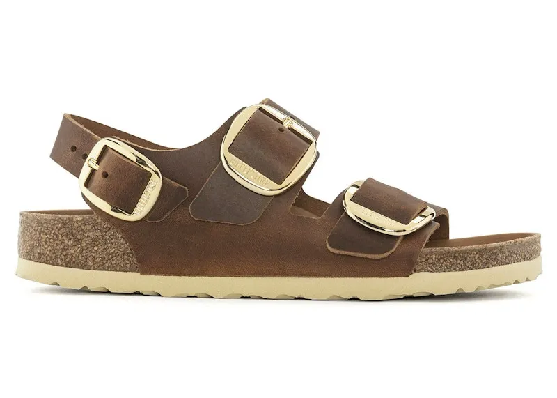 Birkenstock Milano Big Buckle Oiled Leather Cognac (1023972)