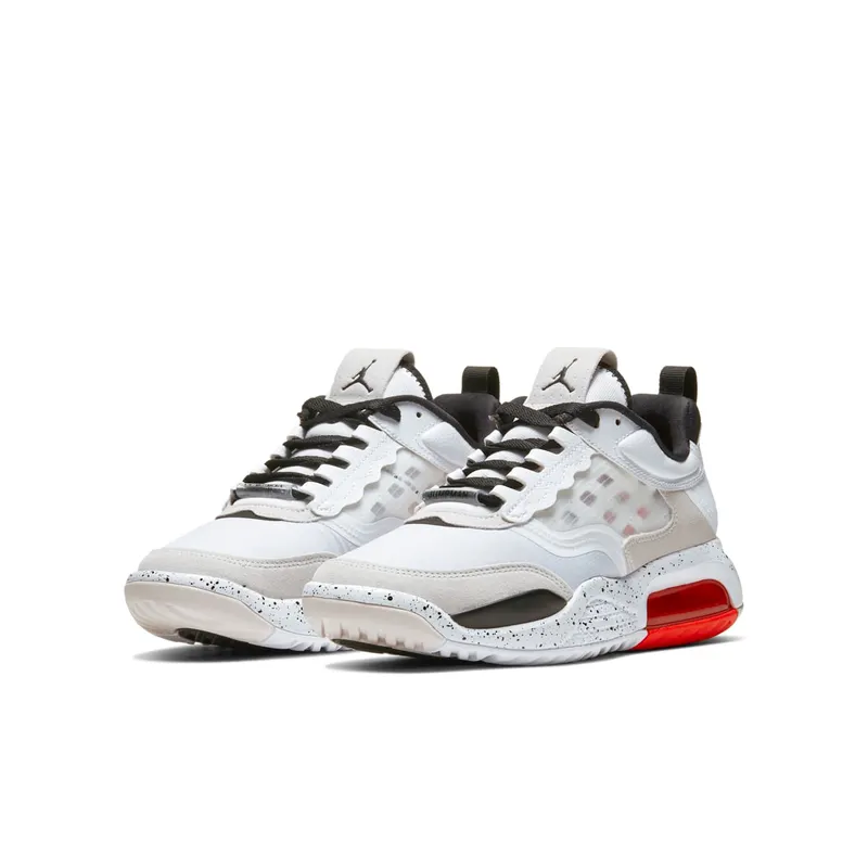 Jordan Air Max 200 White Challenge Red Black (GS) White/Challenge Red-Vast Grey-Black (CD5161-100)