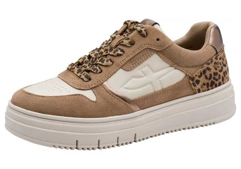 Tamaris sneaker Lichtbeige / Karamel / Brons / Zwart (2317770)