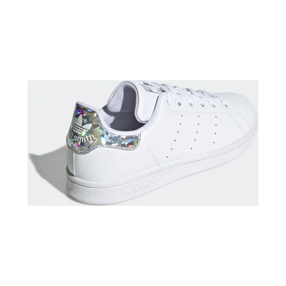adidas Stan Smith Sparkly Heel White (Youth) Cloud White/Cloud White/Core Black (EE8483)