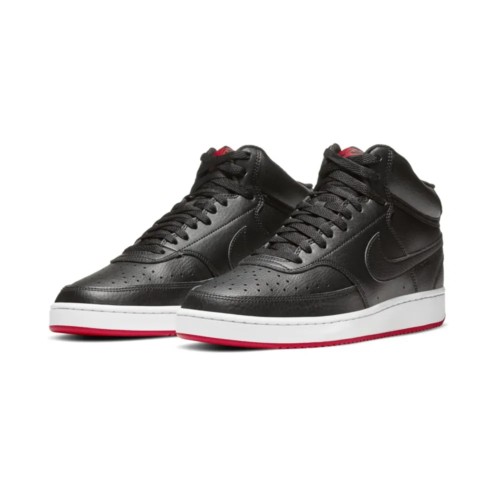 Nike Court Vision Mid Black University Red Black/University Red/Black (CD5466-005)
