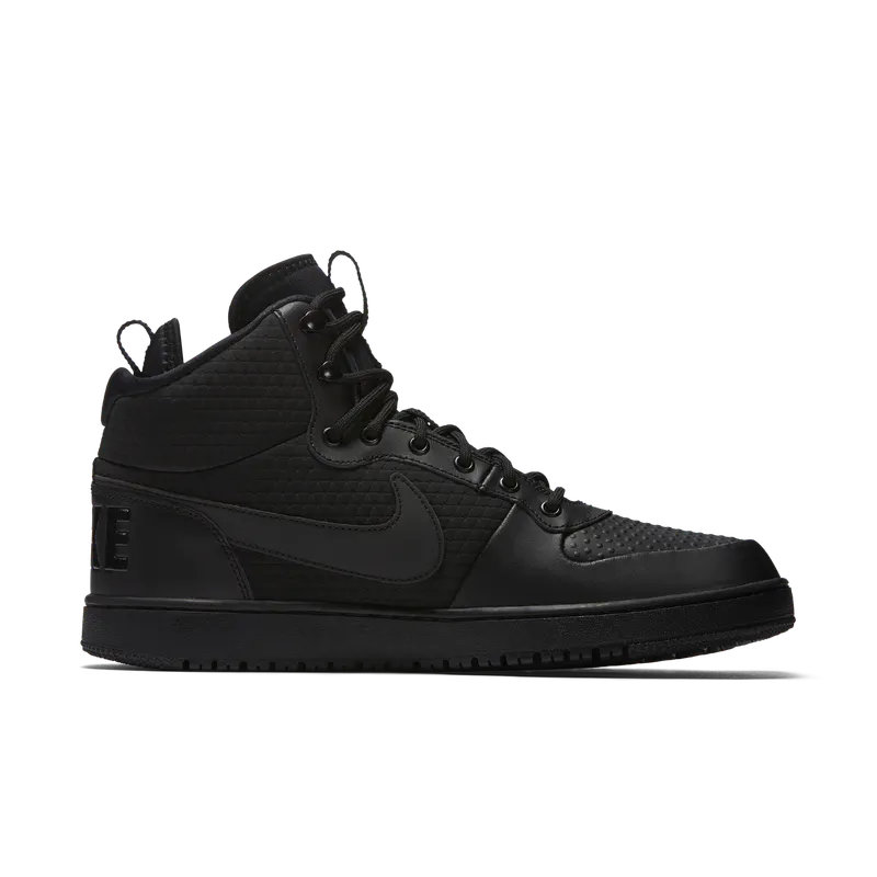 Nike Court Borough Mid Winter Triple Black Black/Black-Black (AA0547-002)