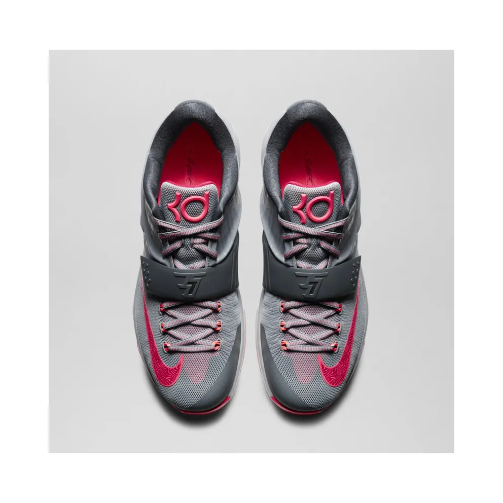 Nike KD 7 Calm Before the Storm Grey/Hyper Punch/Light Magnet Grey (653996-060)