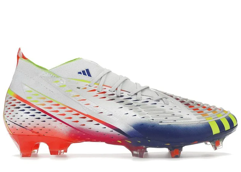adidas Predator Edge.1 FG White Solar Yellow Power Blue (GW1028)