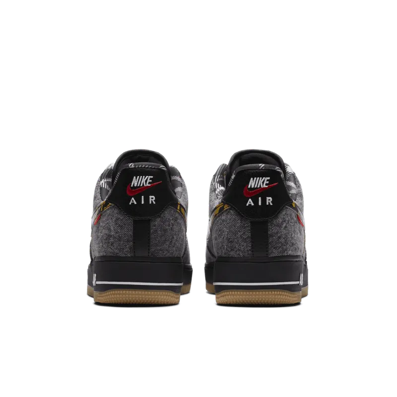 Nike Air Force 1 Low Remix Black Black/Multi-Color-White-Metallic Gold (DB1964-001)