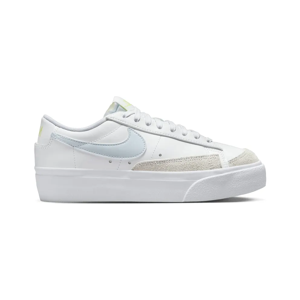 Nike Blazer Low Platform “White / Light Lemon Twist / Blue Tint” (DJ0292-112)