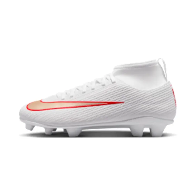 Nike Jr. Mercurial Superfly 11 Club ‘ Multi-Ground High-Top “White/Bright Crimson/Blur” (IU1795-100)