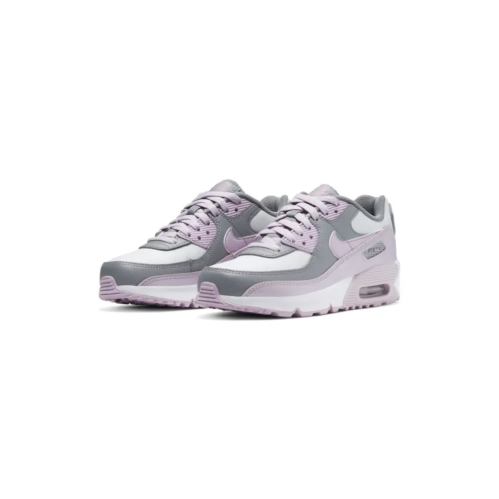 Nike Air Max 90 Leather Particle Grey Iced Lilac (GS) Particle Grey/Iced Lilac-Photon Dust-White (CD6864-002)