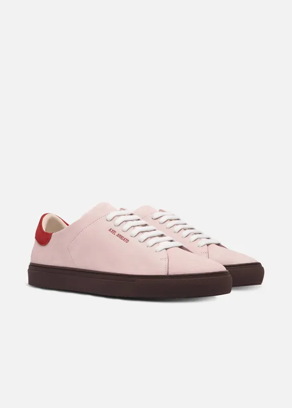 Axel Arigato Clean 90 Sneaker “Light Pink,Red” (F4625002)