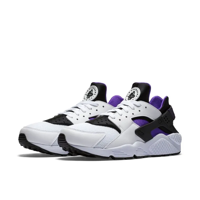 Nike Air Huarache White/Hyper Grp-Black-Purple Dynasty (318429-105)