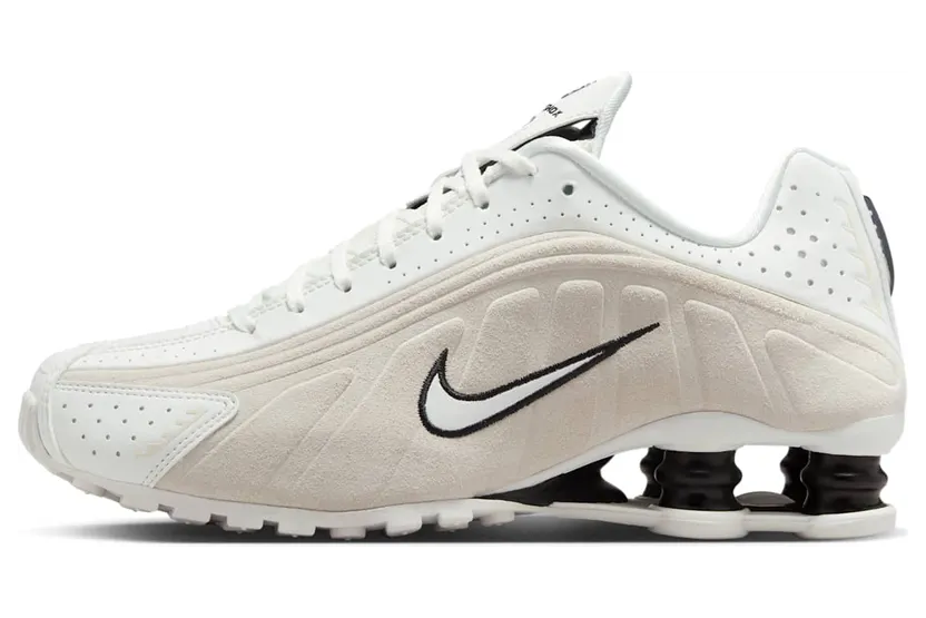 Nike Shox R4 “White Black Suede” (HQ7739-100)