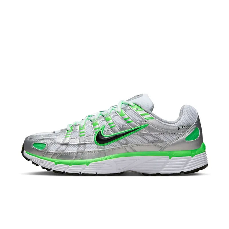 Nike P-6000 SE Metallic Silver White Green Strike (IB2985-001)