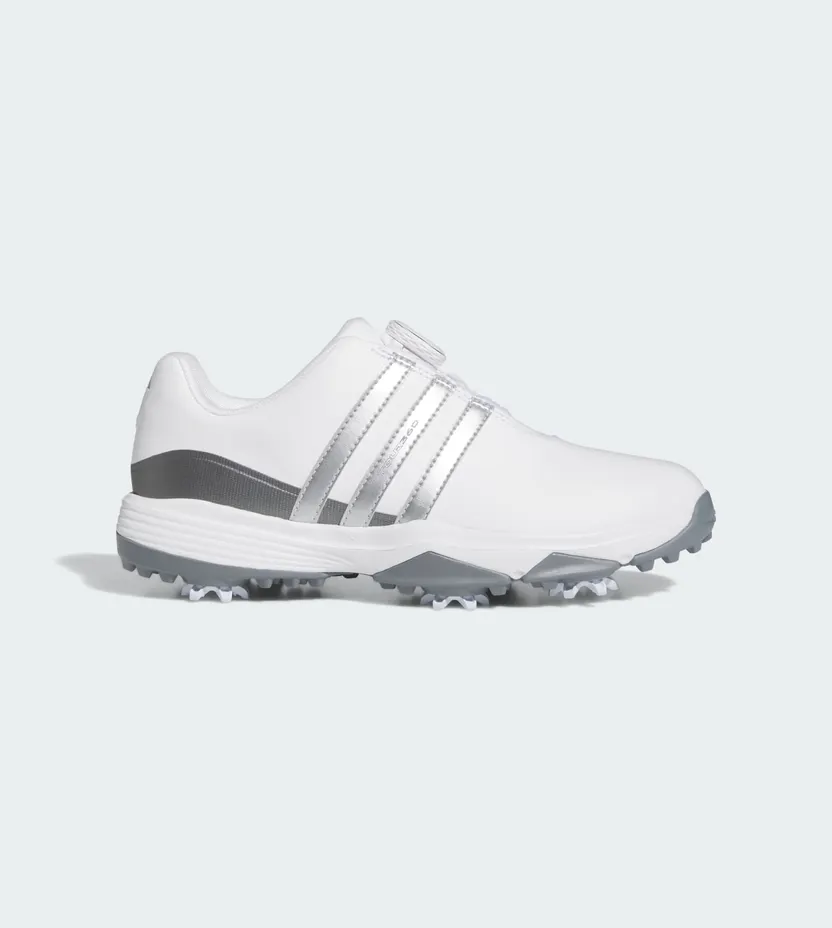adidas Tour360 24 BOA Golf Cloud White Silver Metallic Iron Metallic (IF0269)