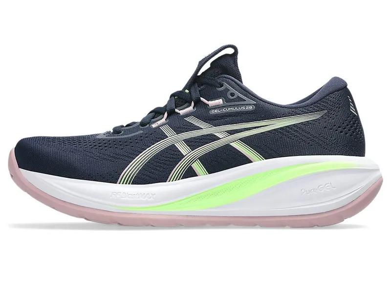 ASICS GEL-CUMULUS 28 “Midnight / Illuminate Green” (1012B916-400)