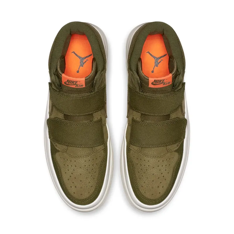 Jordan 1 Retro High Double Strap Olive Canvas Olive Canvas/Light Bone-Cone (AQ7924-305)