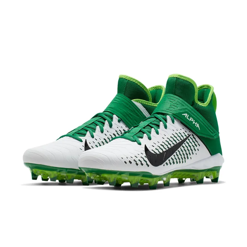 Nike Alpha Menace Pro 2 Mid White Pine Green White/Pine Green/Electric Green (AQ3209-106)