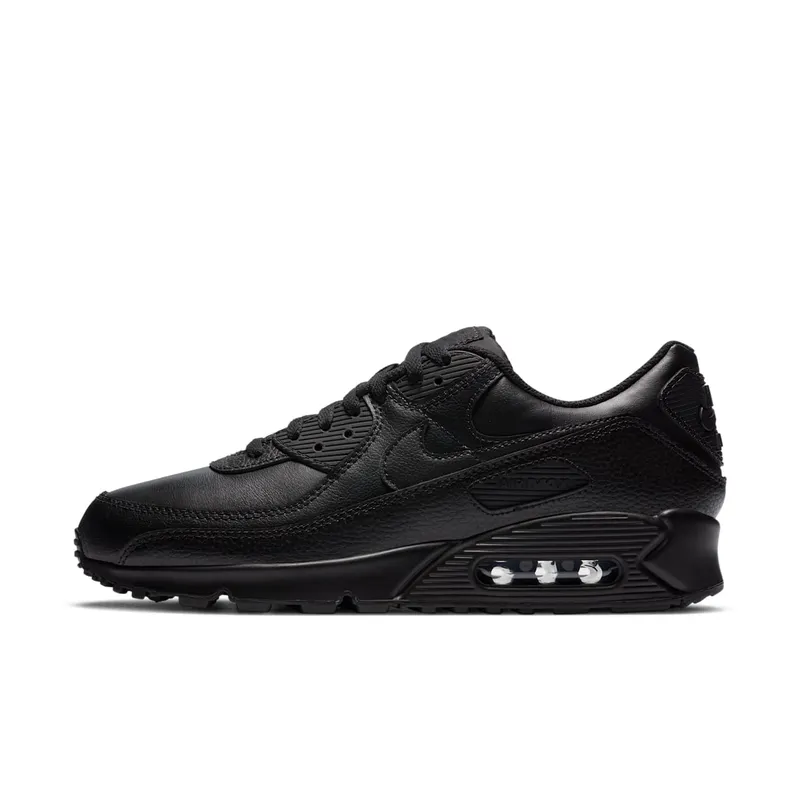 Nike Air Max 90 Leather Triple Black (2020) Black/Black-Black (CZ5594-001)