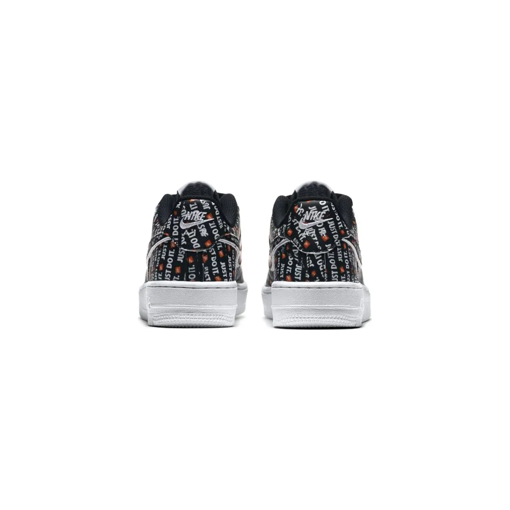 Nike Air Force 1 Low Just Do It Pack Black (GS) Black/Total Orange-White (AO3977-001)