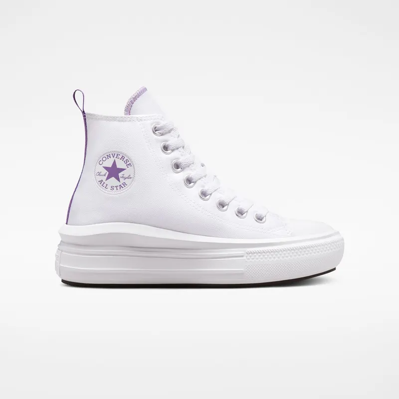 Converse Chuck Taylor All Star Move Platform White/pixel Purple/white