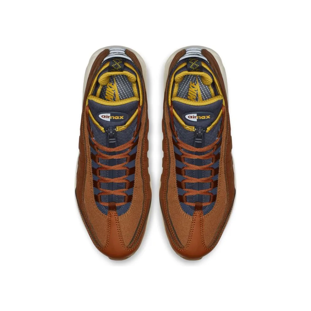 Nike Air Max 95 Sneakerboot Dark Russet Thunder Blue Dark Russet/Thunder Blue-Light Bone-Yellow (806809-204)