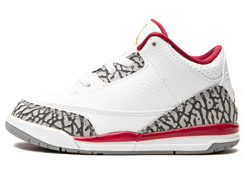 Air Jordan 3 Retro Cardinal (TD) (832033-126)