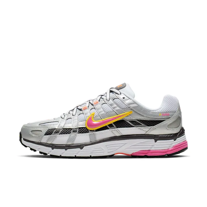 Nike P-6000 Laser Fuchsia (W) White/Laser Fuchsia-Metallic Platinum (BV1021-100)